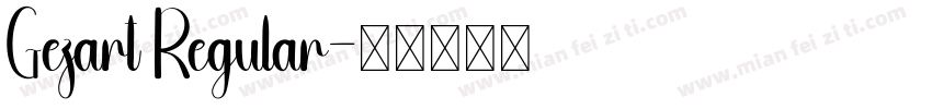Gezart Regular字体转换